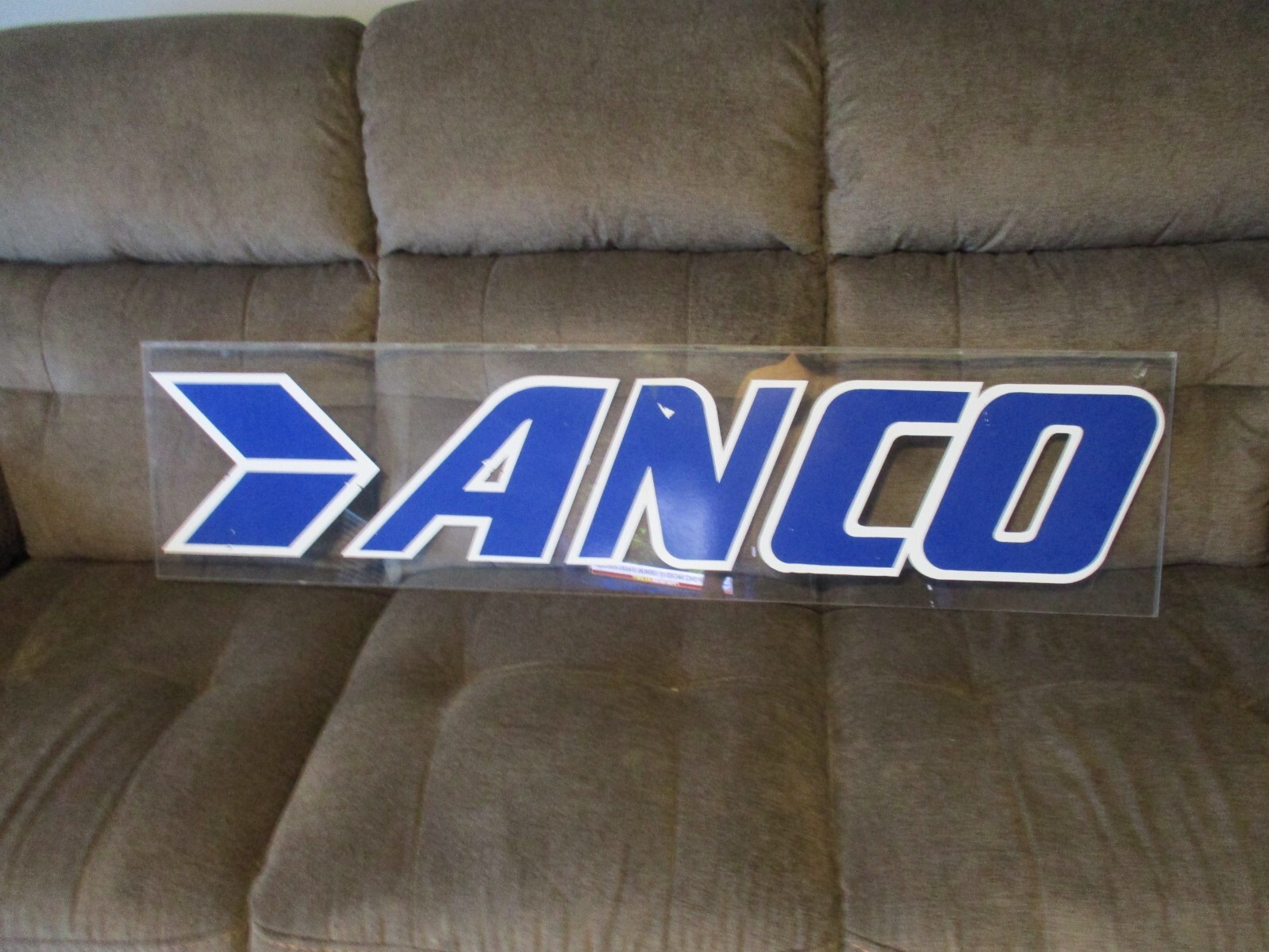 Vintage Anco wiper blades plastic Plexiglass advertising sign 47.5” long