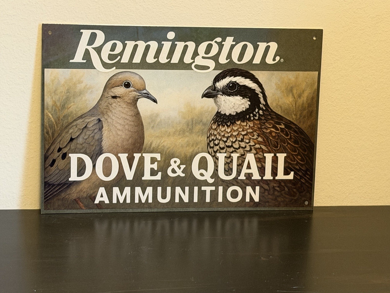 Remington Dove And Quail Cartridges Vintage Style Metal Sign Hi Gloss