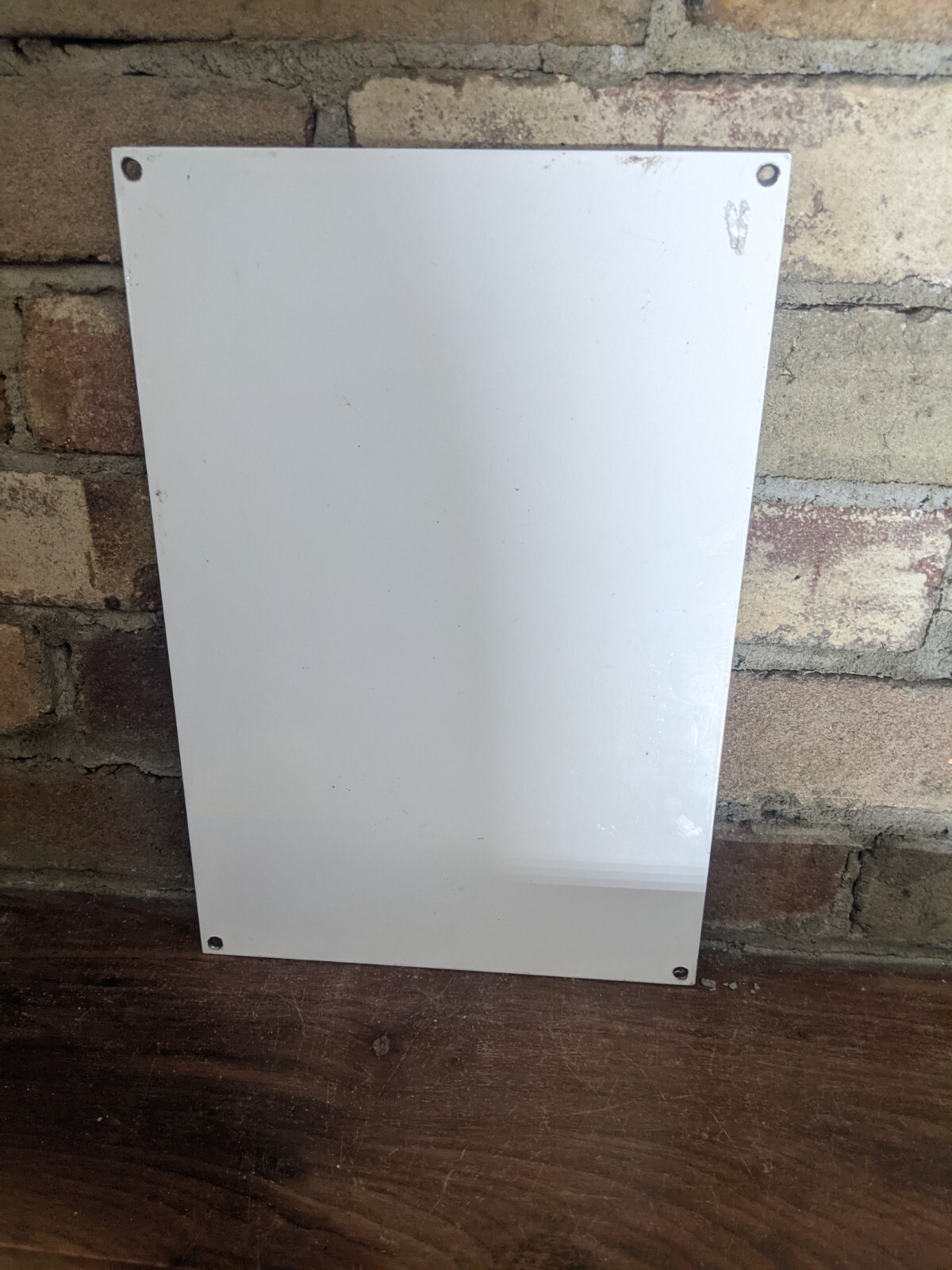 VINTAGE RED CROWN GASOLINE & POLARINE PORCELAIN GAS STATION SIGN 12″ X 8″