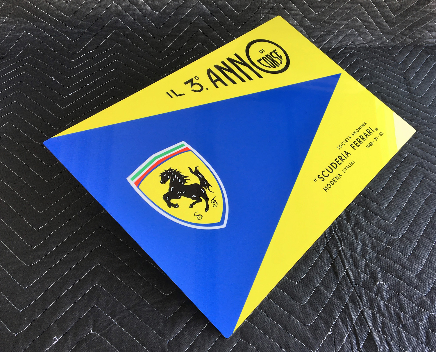 Vintage Ferrari Yearbook Cover Metal Sign, 1930 – 1932
