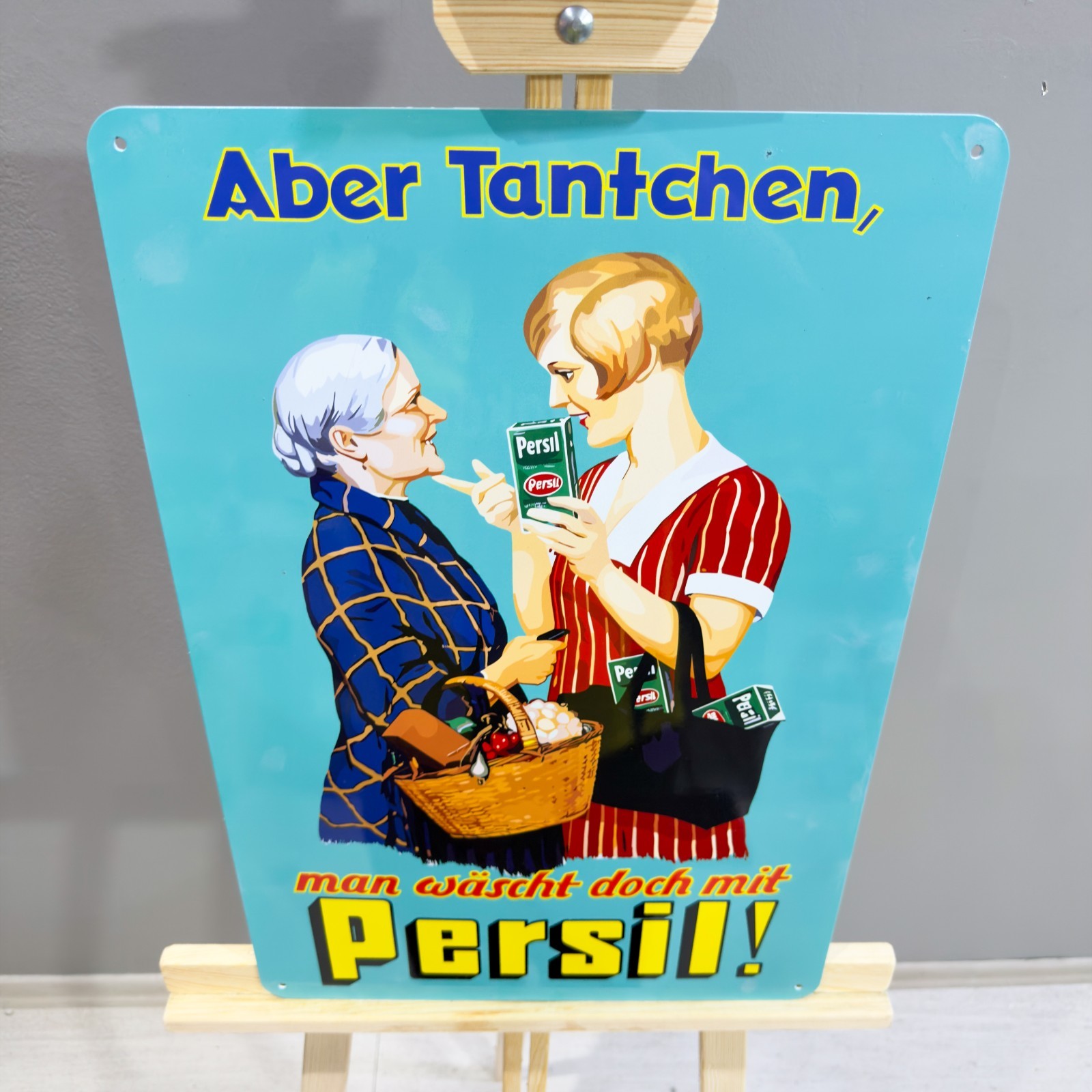 Persil Advertising Heavy Metal Sign – Garage Decor – 40×60 cm (15.7″ × 23.6″)