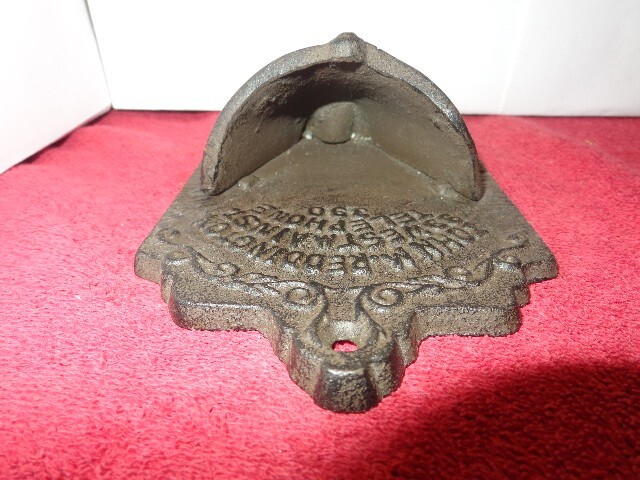 LEIGH VALLEY COAL MATCH HOLDER ADVERTISING SIGN HEAVY CAST METAL 4 x 6 in # Z305