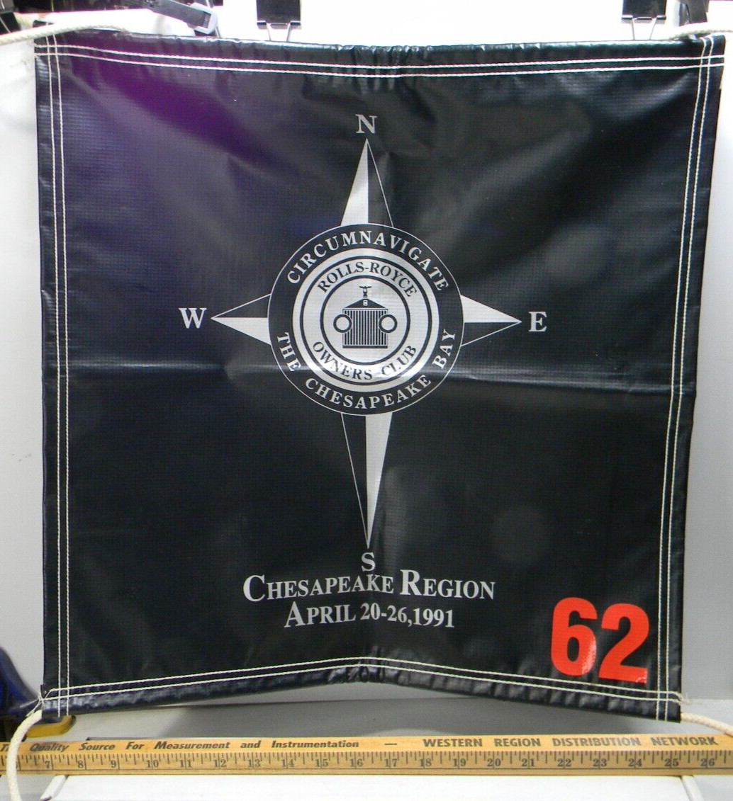 Rolls Royce Owners Club Vinyl Sign Chesapeake Region April 20-26, 1991