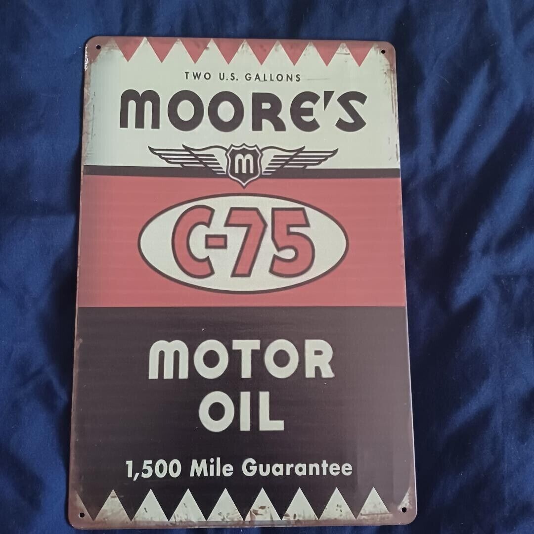 8″X12″ Metal Sign Wall Art Man Cave Garage Bar Gas Station Moore’s Motor Oil