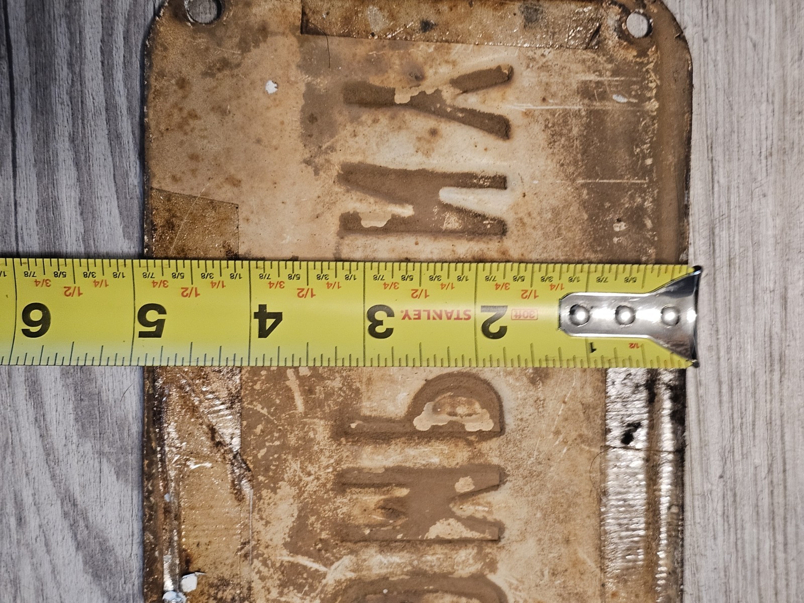Amoco Production Company Metal Sign Advertisement Gas Oil 24″×5″ Vintage