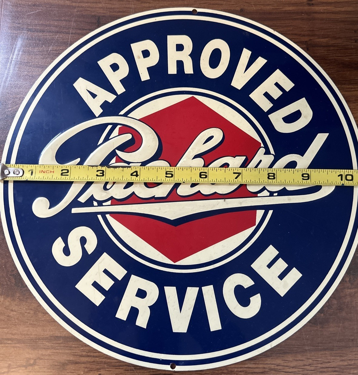 Packard Approved Service Aluminum Metal Sign / Remake and in Good condition