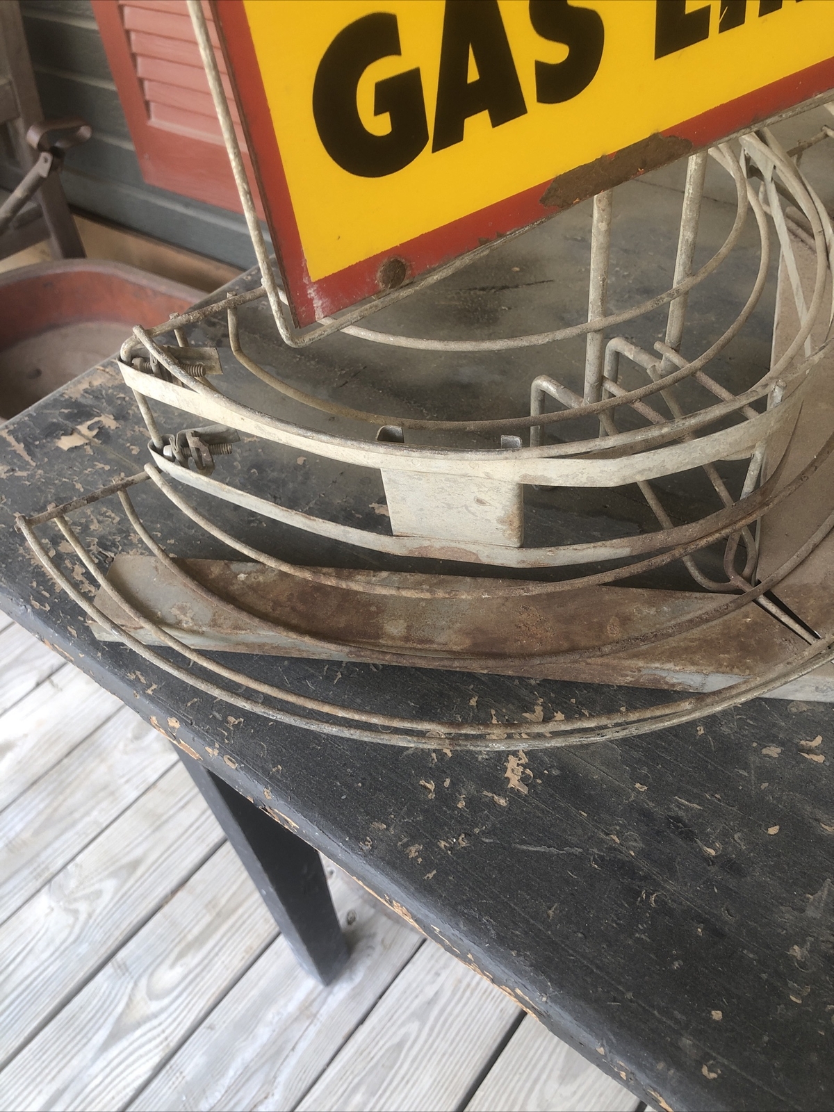 PREVENTS FROZEN GAS LINES Old Gas Station Gas Pump Topper.