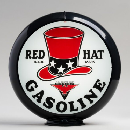 Red Hat Gasoline Gas Pump Globe / Globes For Gas Pumps / Tri-Star Globes For Gas