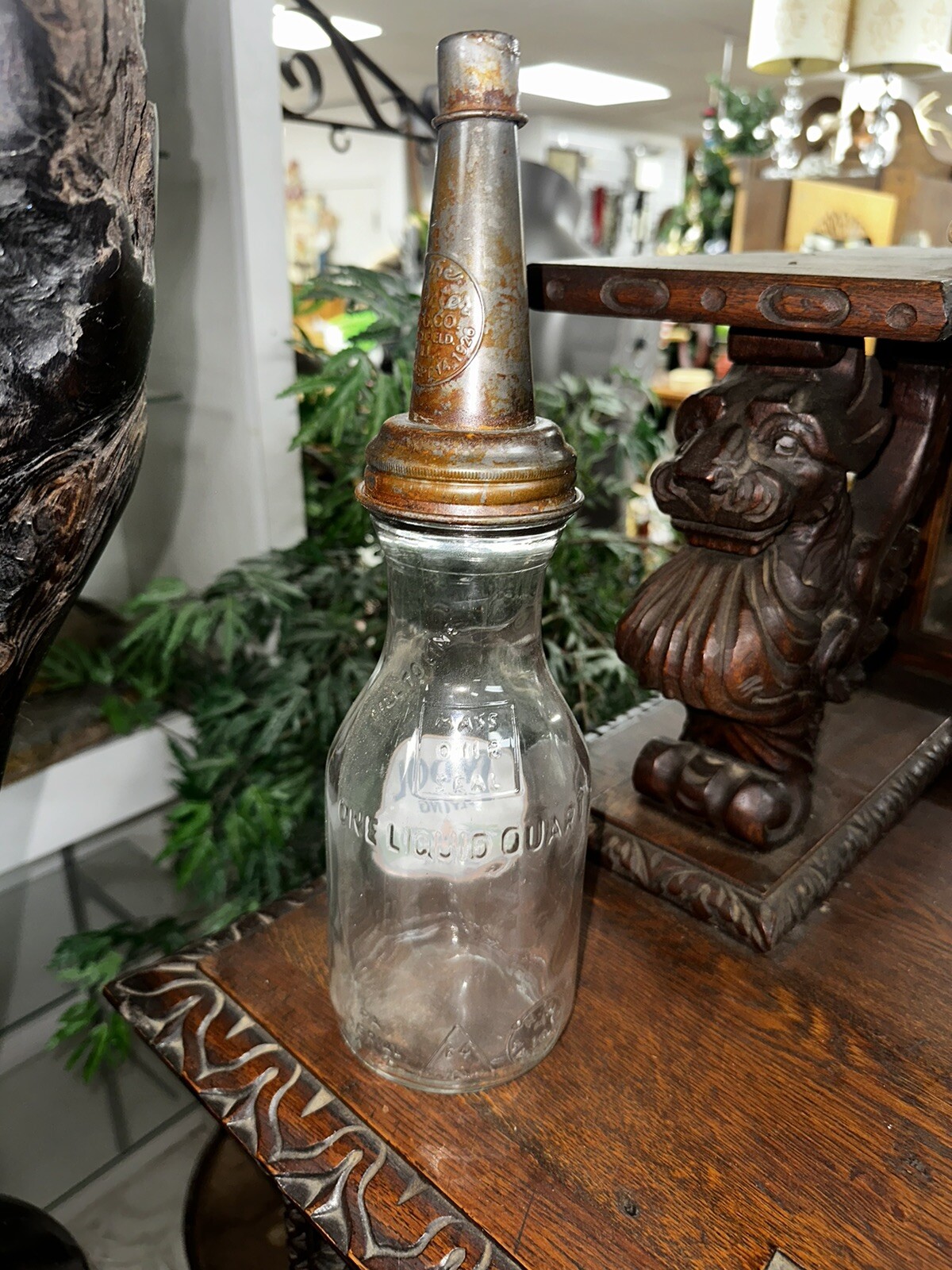 Tydol Flying gas oil advertising Bottles