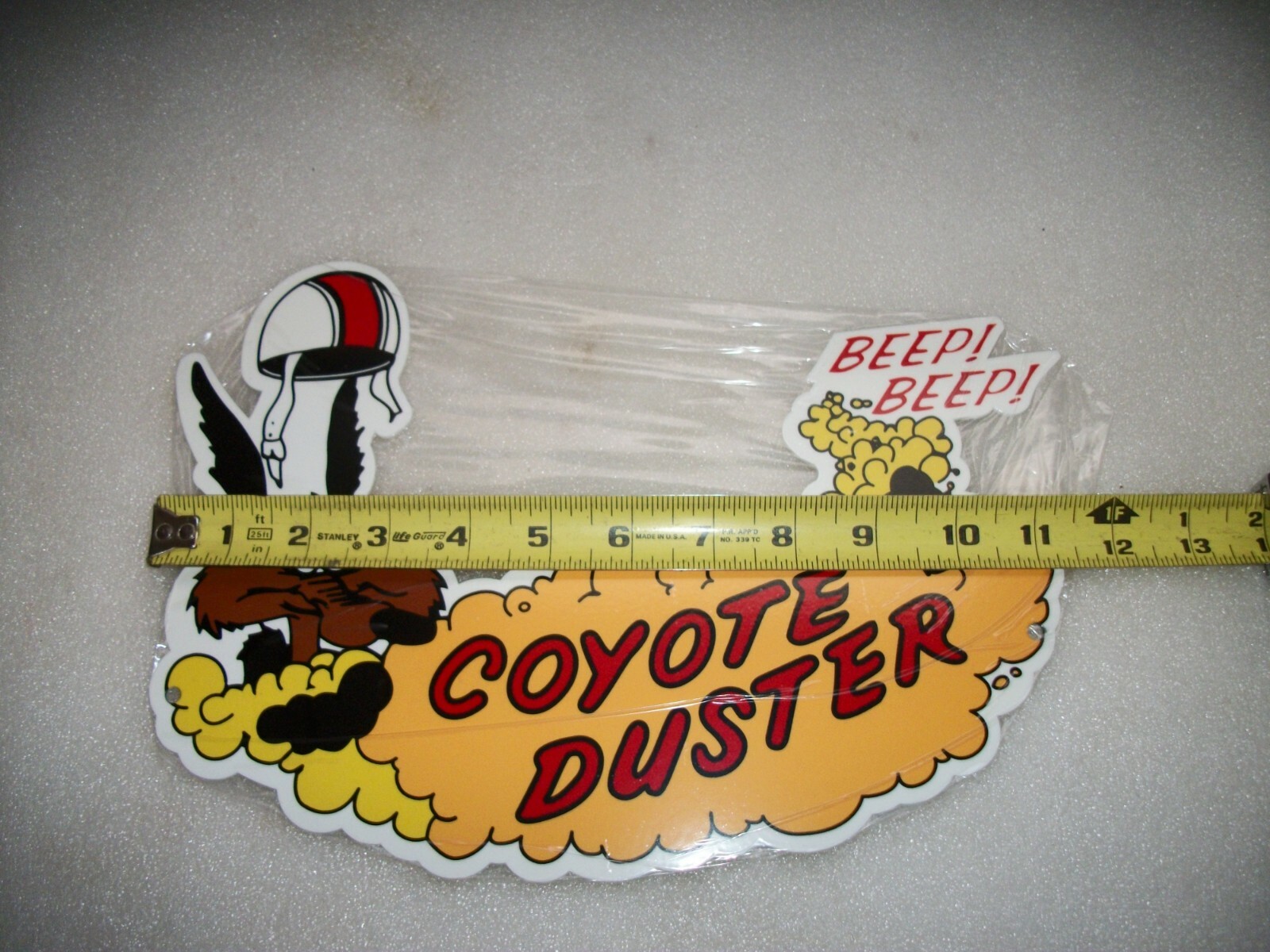 PLYMOUTH COYOTE DUSTER 12″ METAL CAR GAS OIL SIGN