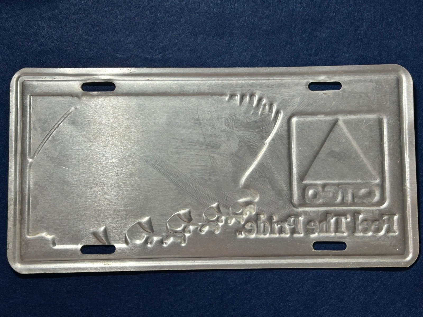 Citgo Petroleum Gas Advertising License Plate Feel the Pride with Eagle