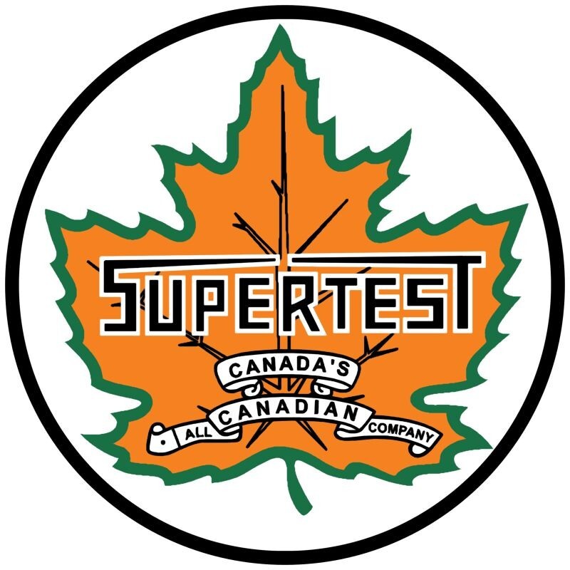 SuperTest Canadian Gasoline Canada NEW Sign: 18″ Dia. Round USA STEEL XL- 4 LBS