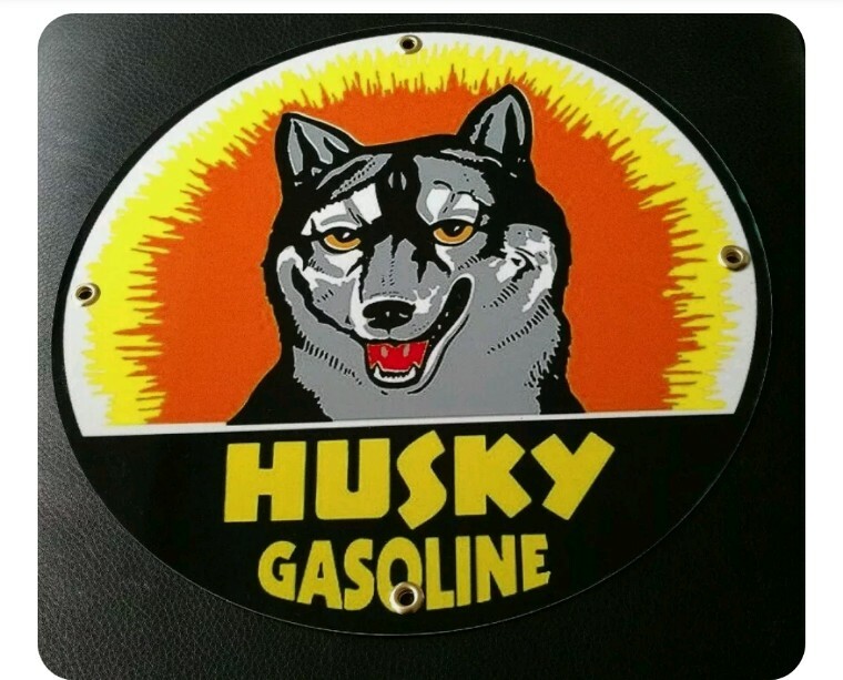 Husky Gasoline Gas Oil Sign