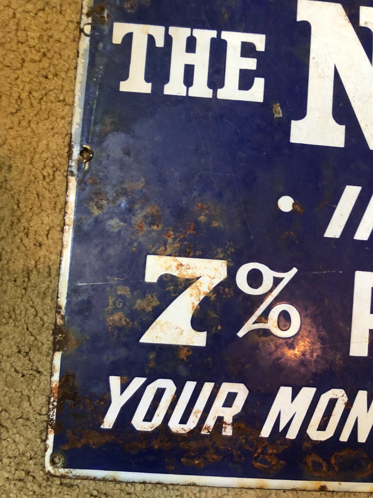 NORTHERN OHIO TRACTION & LIGHT RAILWAY TROLLEY Porcelain Sign Rare Early