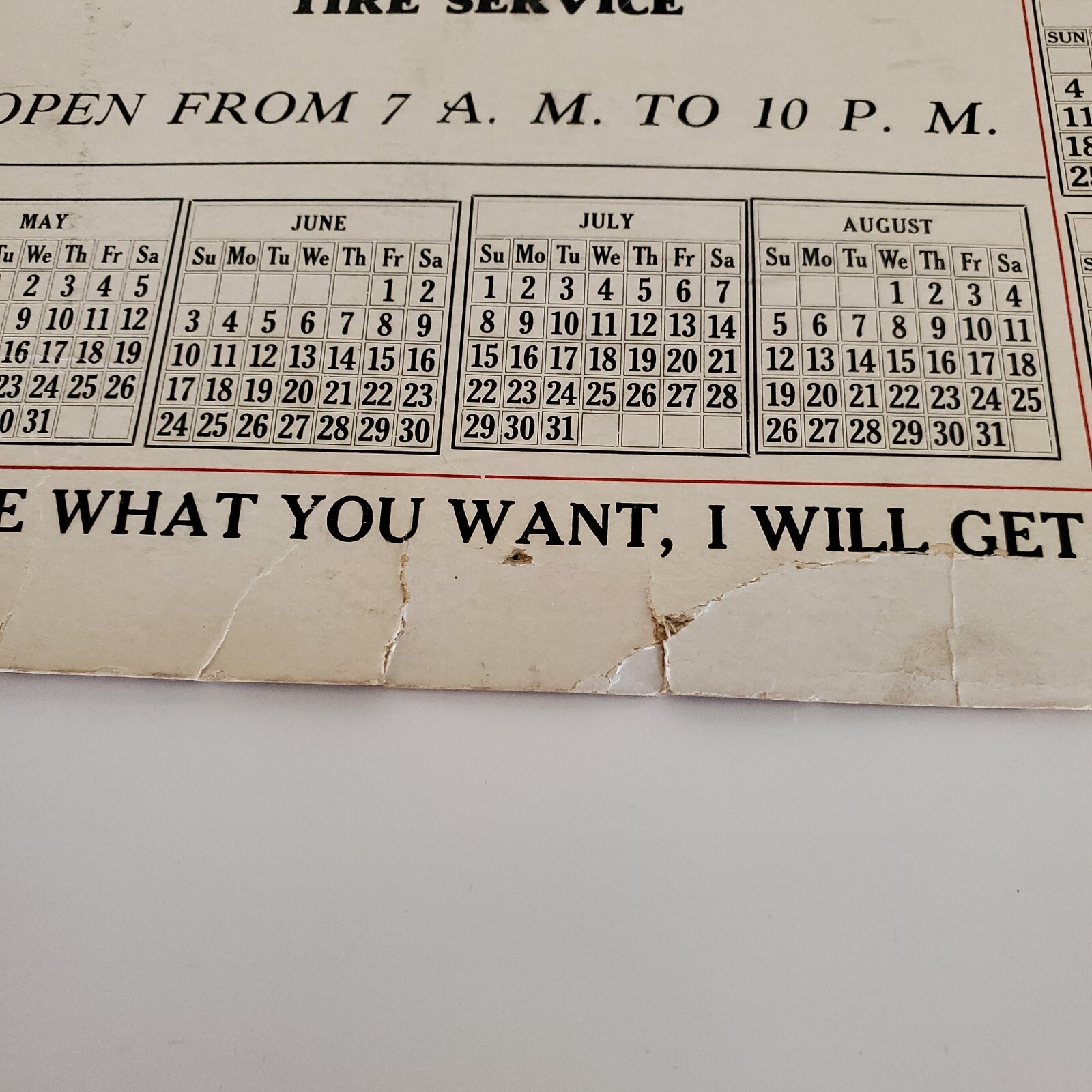 BAILEY SUPER SERVICE STATION Hollywood California 1928 Calendar Advertising