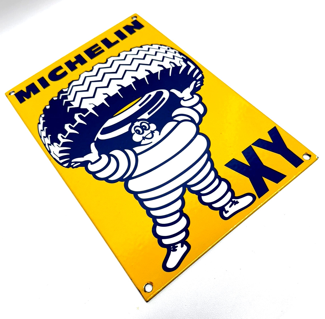 Michelin XY Heavy Duty Tires – Vintage Porcelain Sign – Service Station Garage