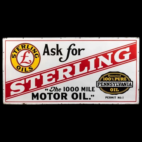 PORCELIAN UNION ENAMEL SIGN SIZE 36 INCHES DOUBLE SIDED