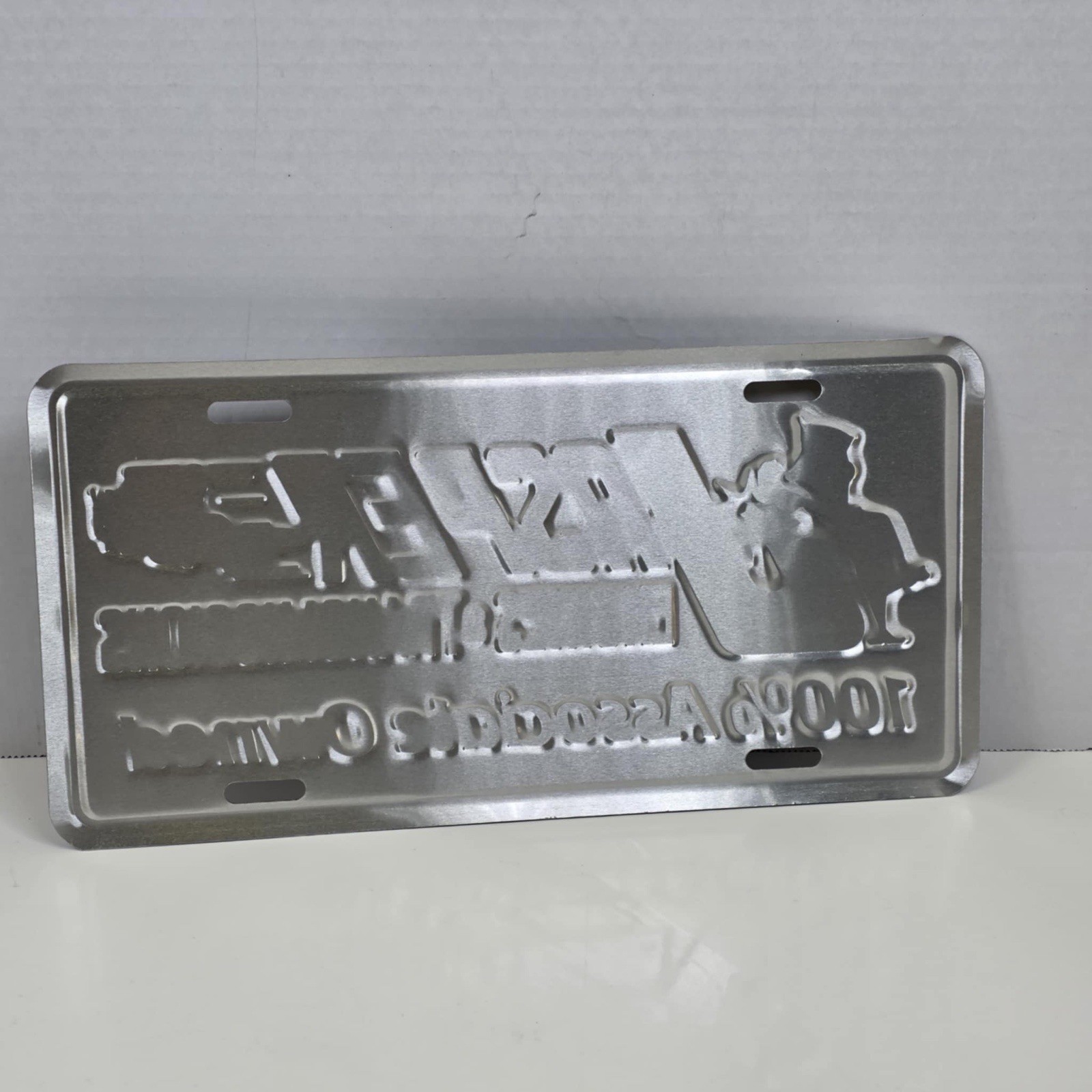 Jasper Engines & Transmissions License Plate Embossed Sign Associate Owned