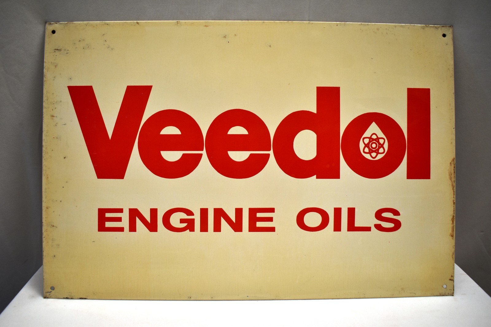 Veedol Engine Oils Vintage Tin Sign Indian Petroliana Workshop Decor 15×10 “R9