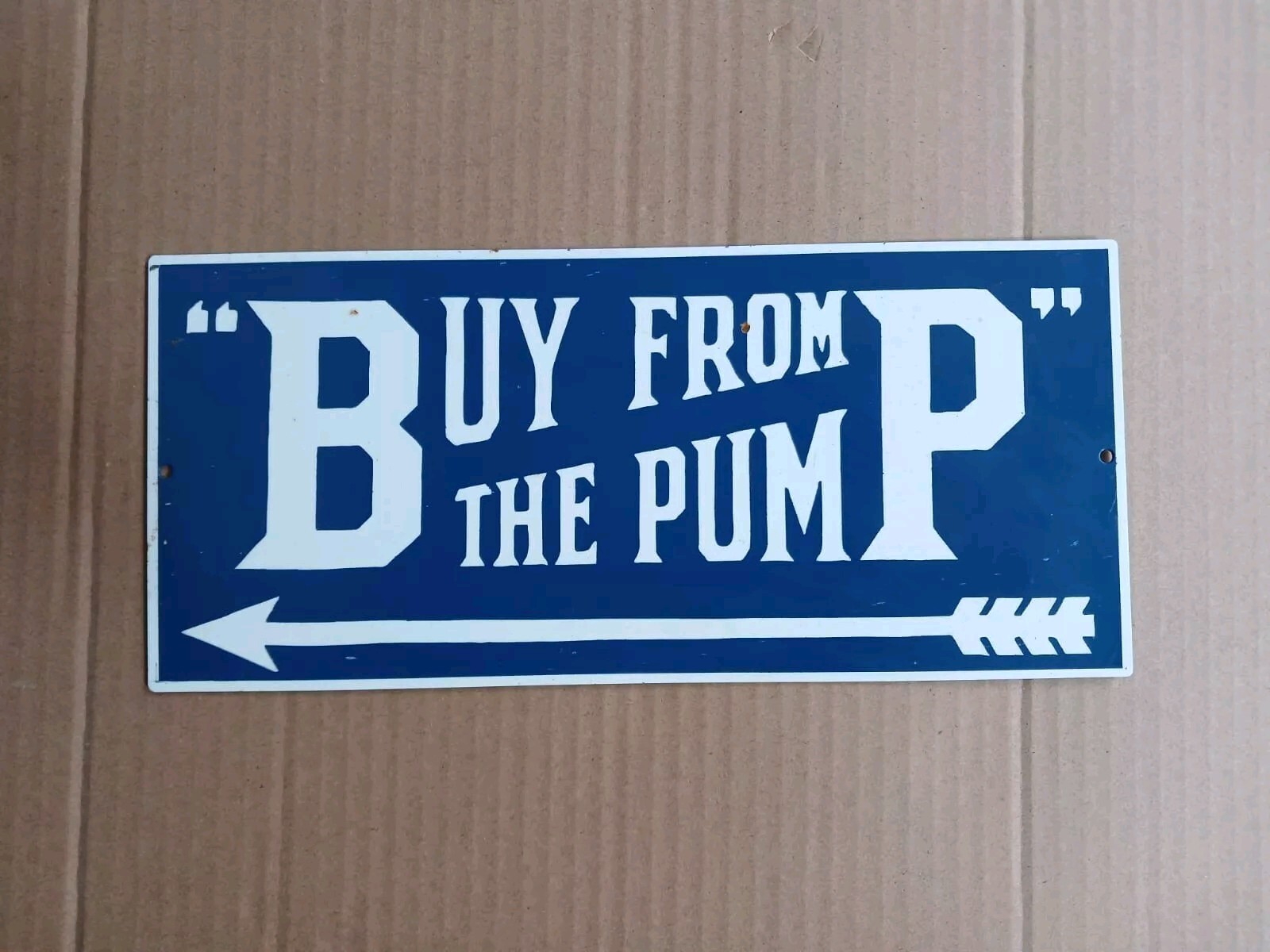 Vintage Style Old Advertising workshop sign mancave antique BP GAS PUMP