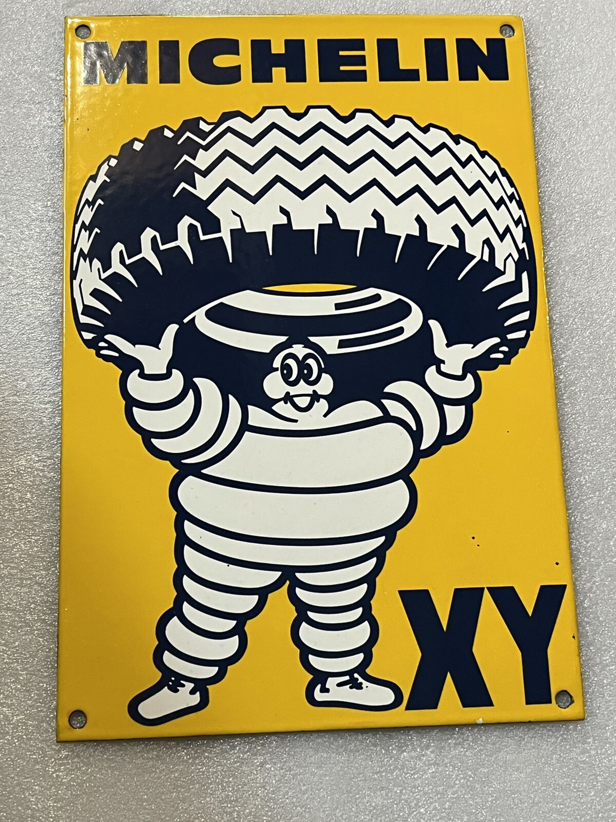 12 Inch Michelin Tires Gasoline Oil PORCELAIN ENAMEL SIGN