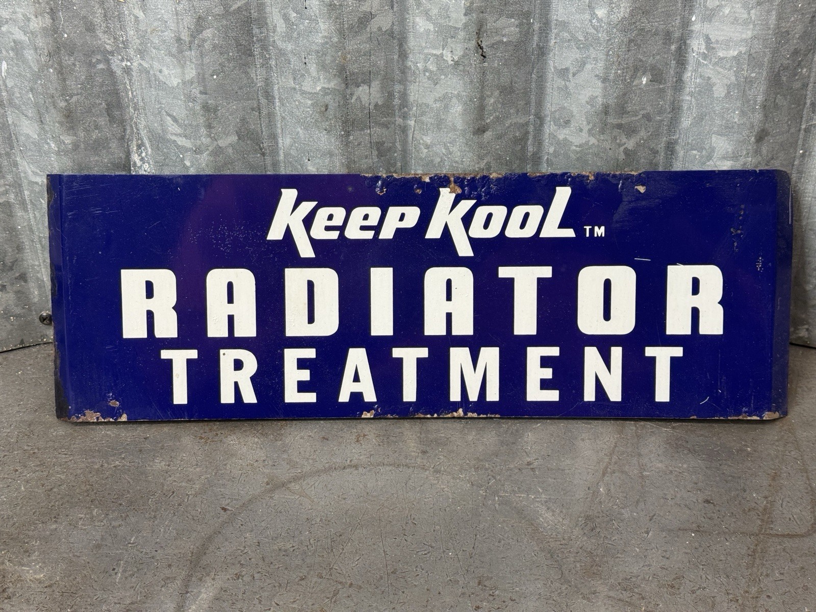 Keep Kool Radiator Treatment Display Rack Sign STP Gas Oil