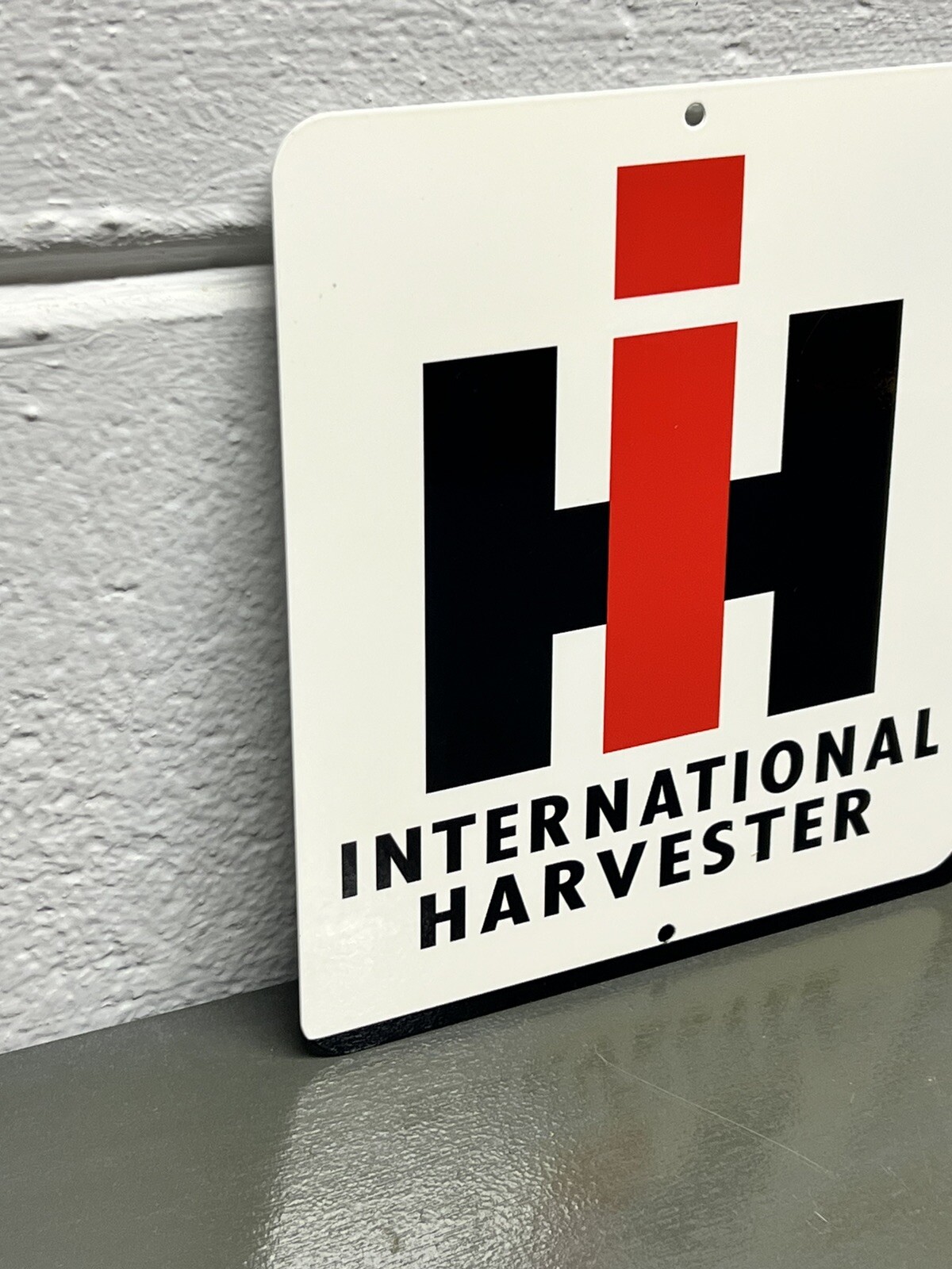 IH International Harvester Metal Sign Farm Diesel Tractor Truck Agriculture Gas