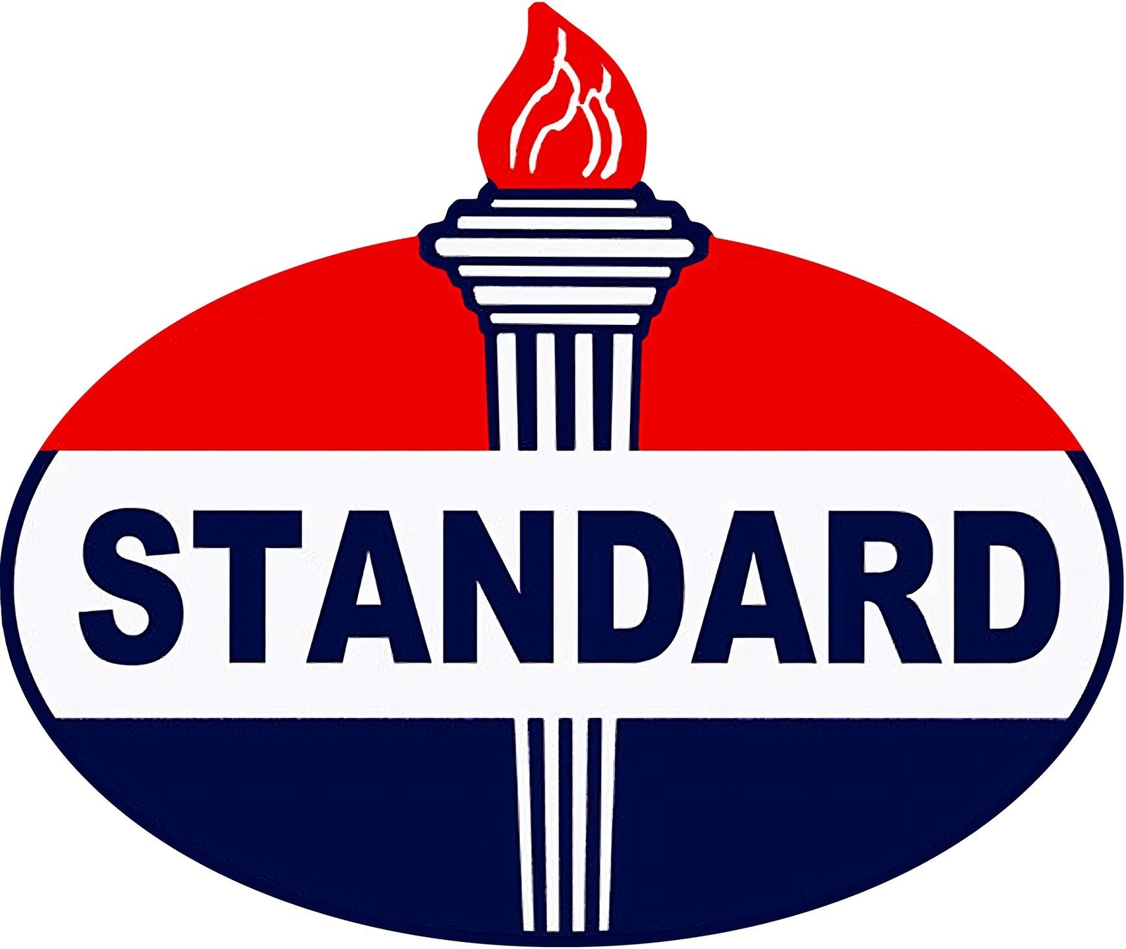 STANDARD GAS COMPANY TORCH FLAME 24″ HEAVY DUTY USA MADE METAL CLEAN ADV SIGN