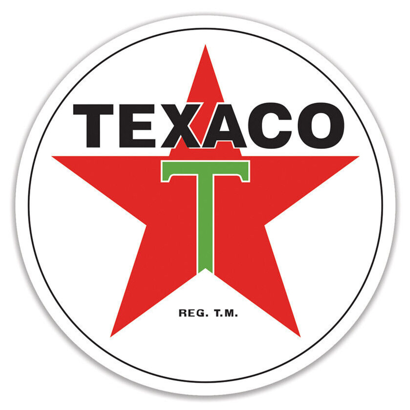 LARGE 36″ Texaco Red Star Gasoline Gas & Oil Station Reproduction Metal Sign