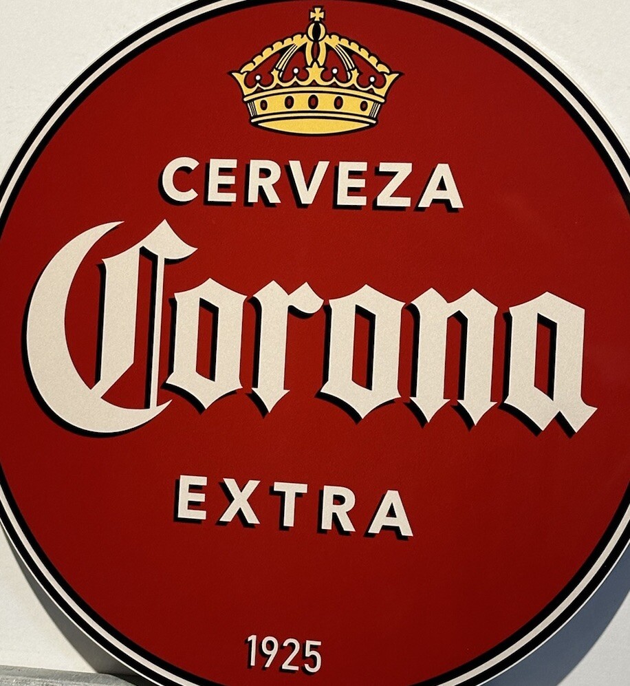 Vintage Style Corona Extra Mexican Beer Quality Metal Heavy Sign
