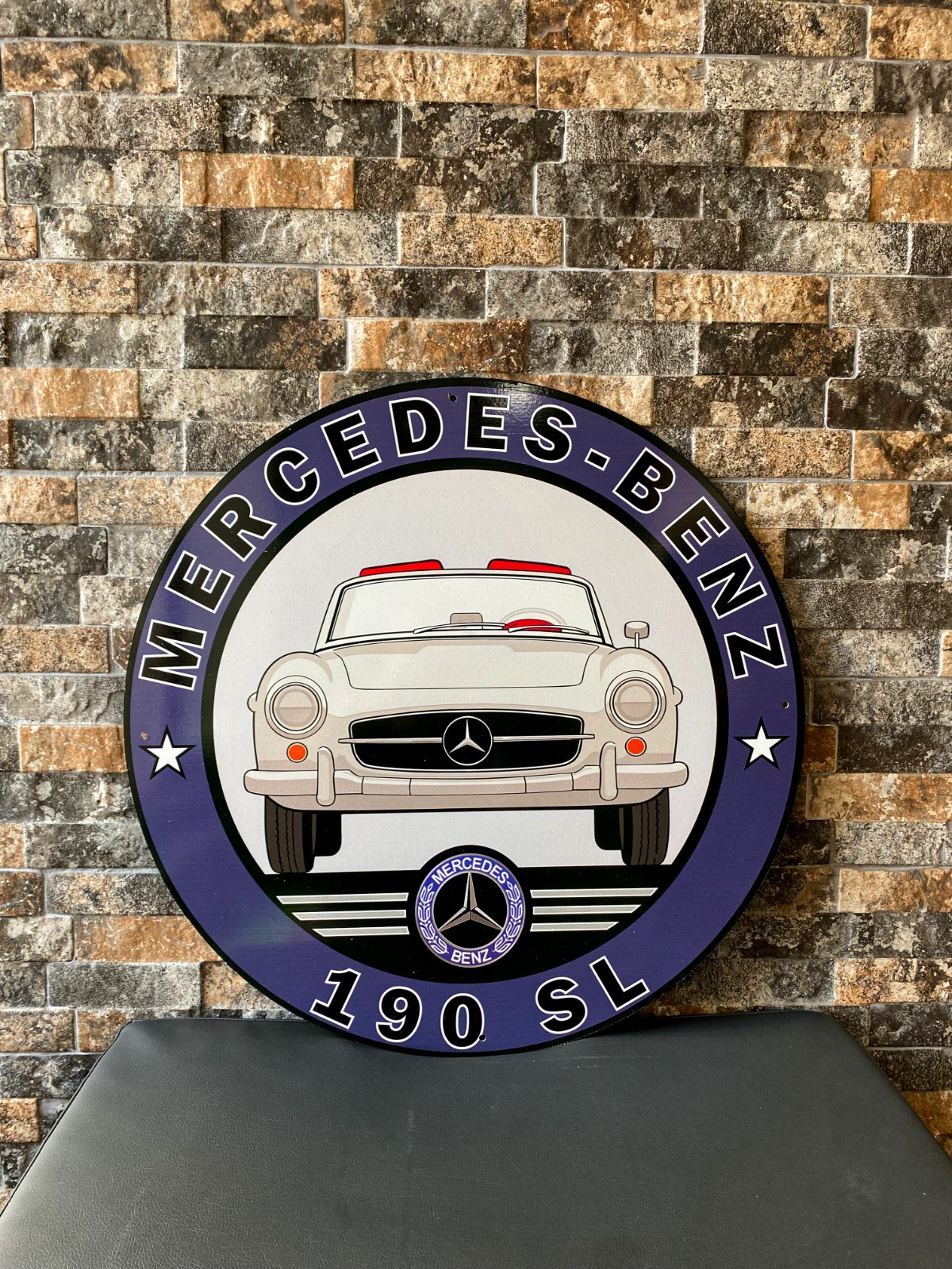 Mercedes-Benz 190 SL – Heavy Metal Sign (1955) – 19.7″ (50cm)