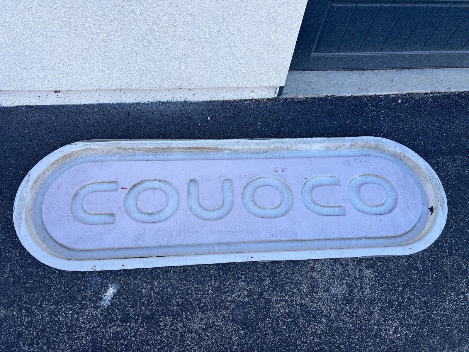 Conoco Gas Station Plastic Molded 77×24 Sign Advertising Mam Cave Garage