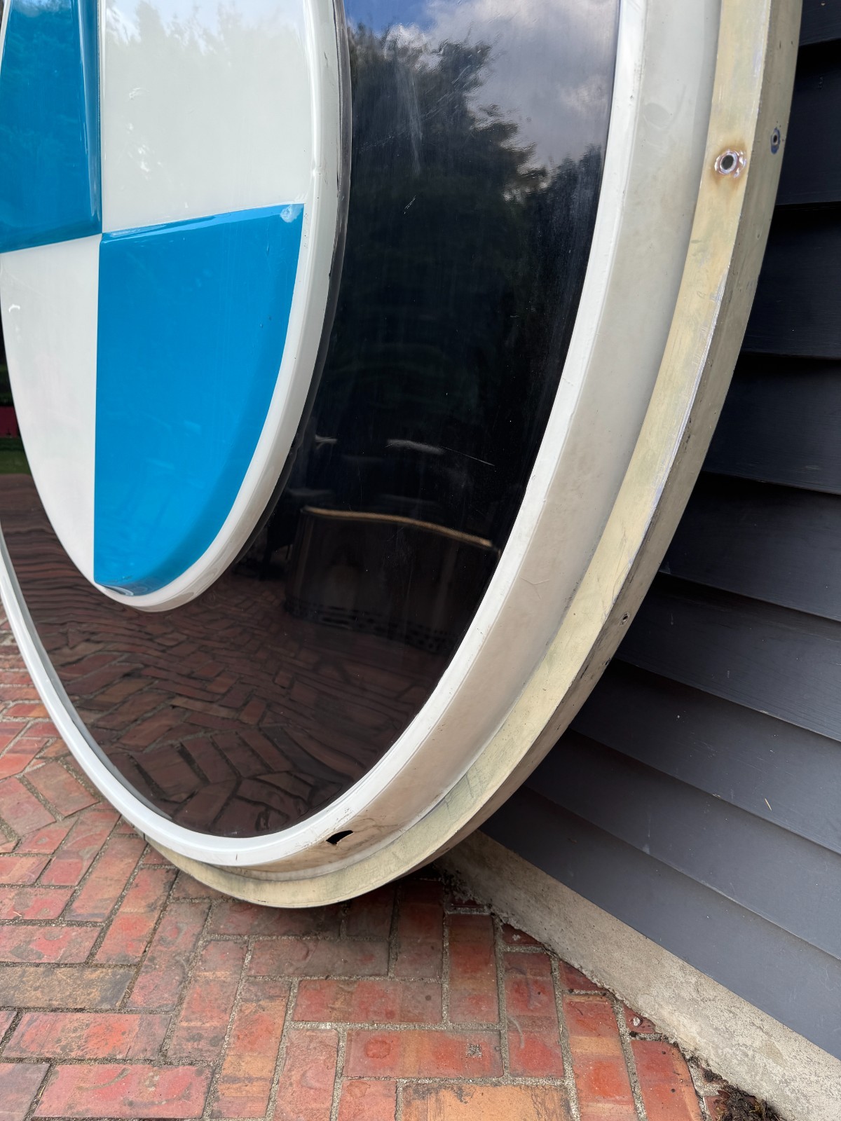 HUGE VINTAGE BMW DEALERSHIP SIGN (6 FEET WIDE) 1980s
