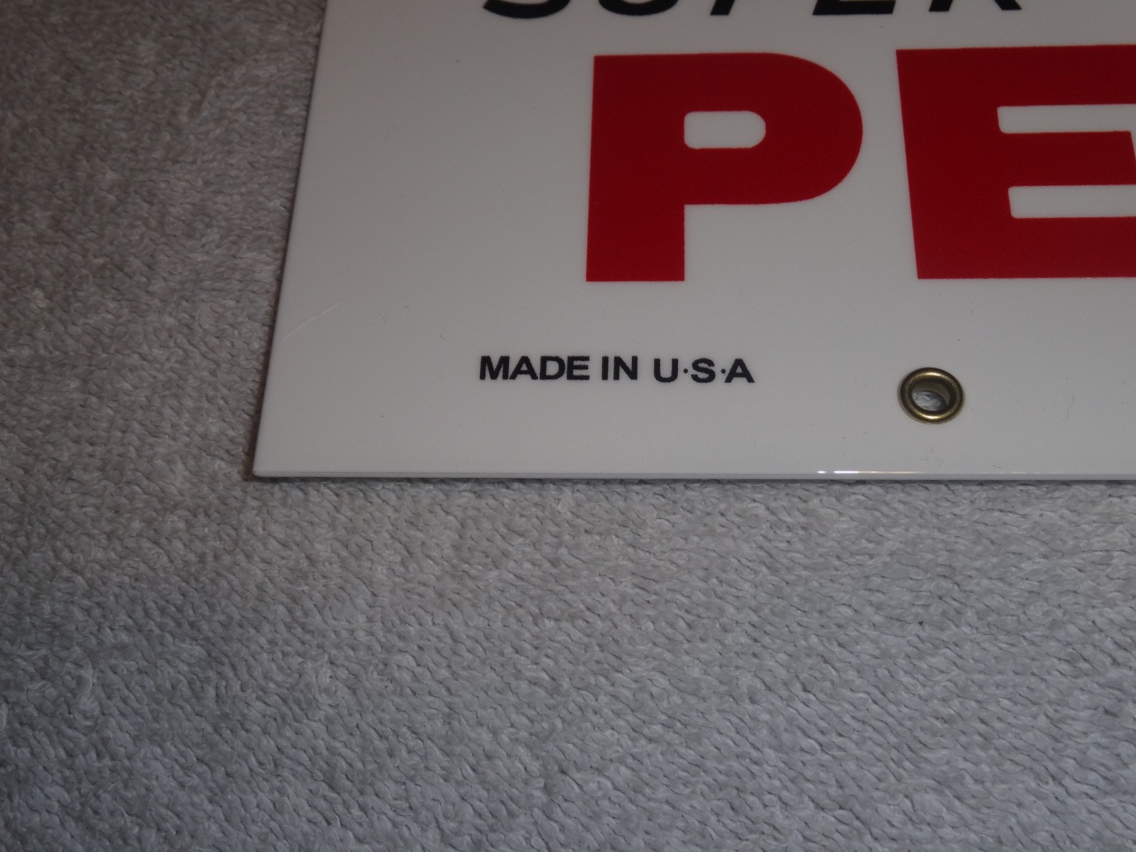 VINTAGE TEXACO SKY CHIEF SUPREME GASOLINE W/ PETROX 18″ PORCELAIN METAL OIL SIGN