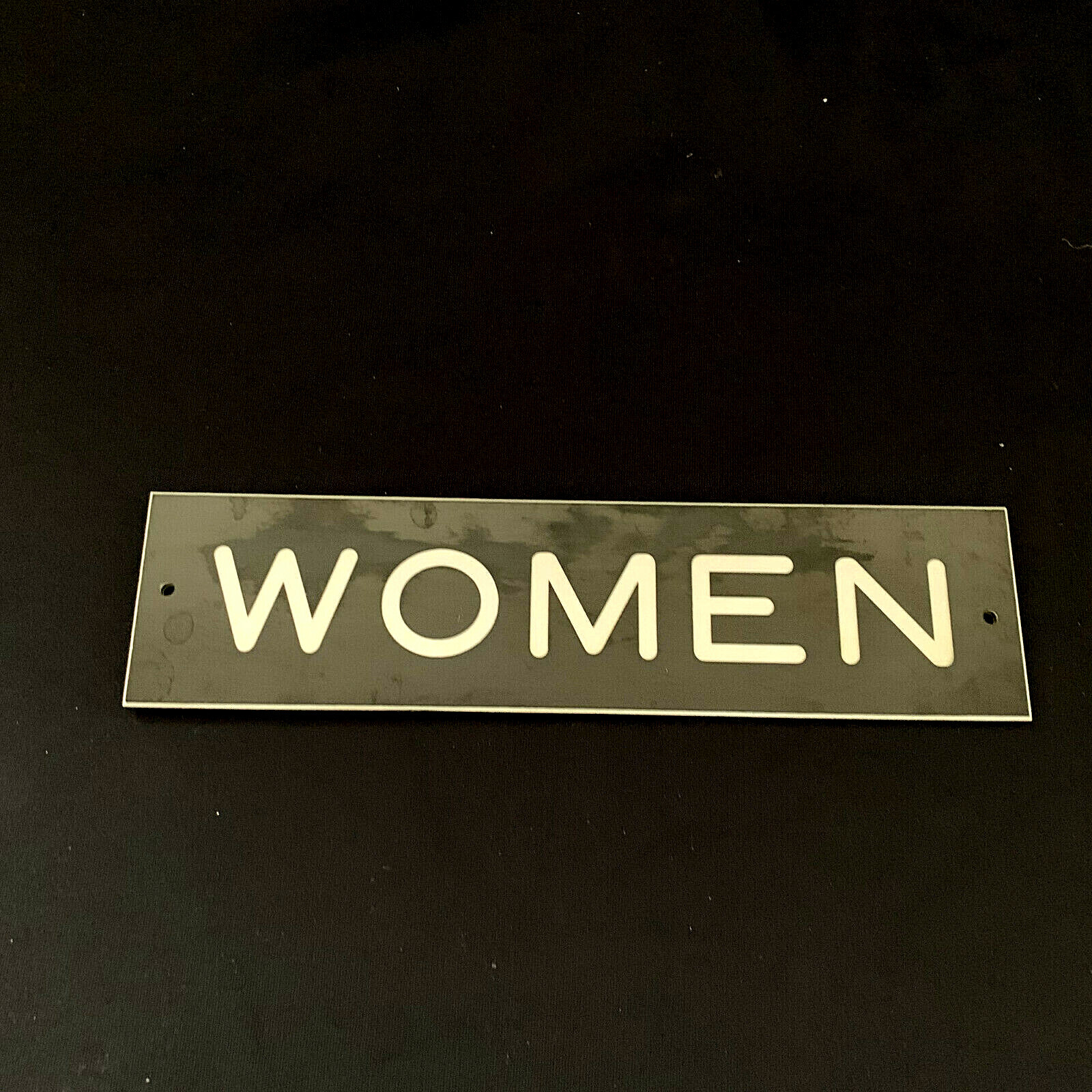 Women Bathroom Antique Metal Sign Plaque