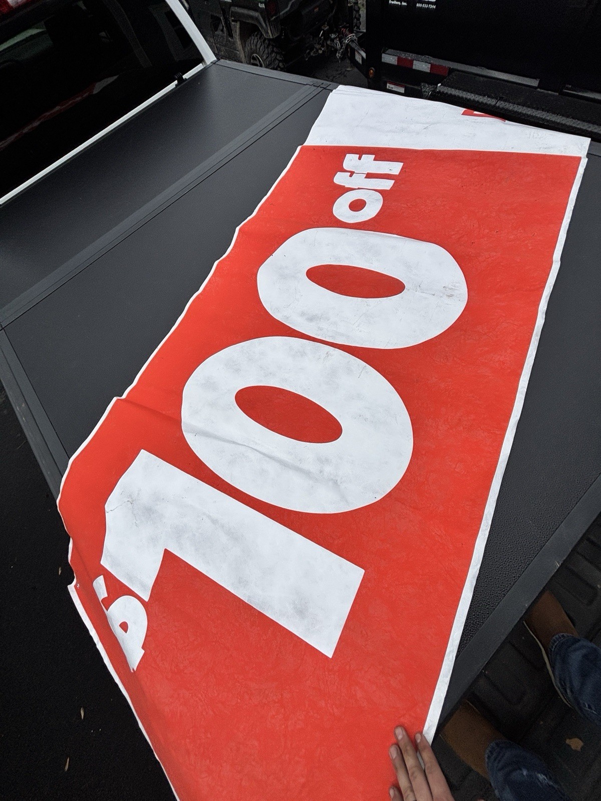 RARE Ziebart 10 Foot Store Front Paper Sign Protection Service AUTO Memorabilia