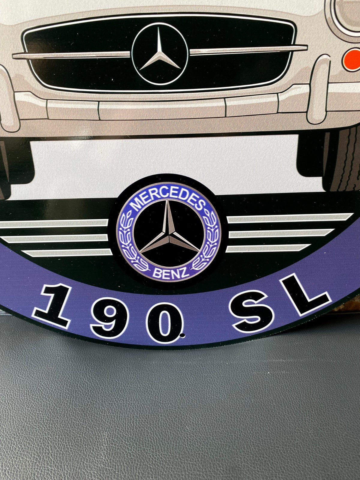 Mercedes-Benz 190 SL – Heavy Metal Sign (1955) – 19.7″ (50cm)