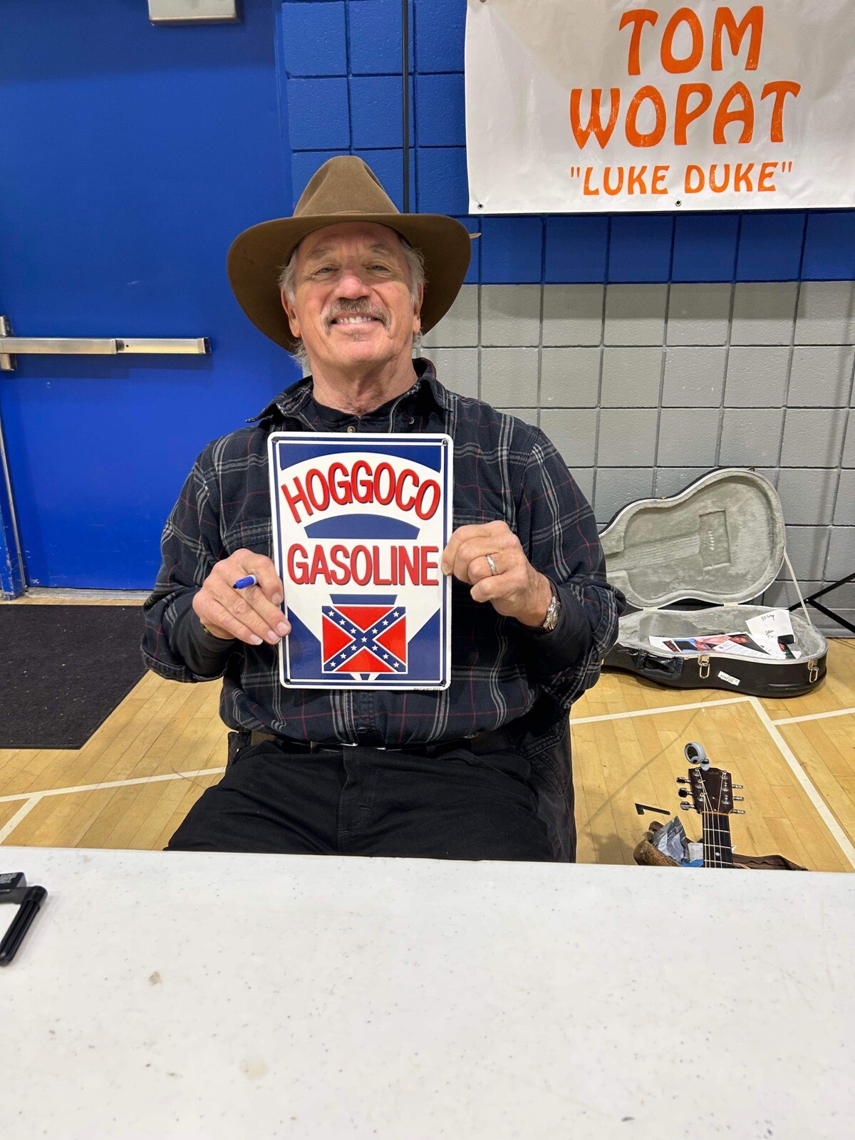 Dukes Of Hazzard Hoggoco Porcelain Gas Door Push Sign 4”x6” Daisy General Lee