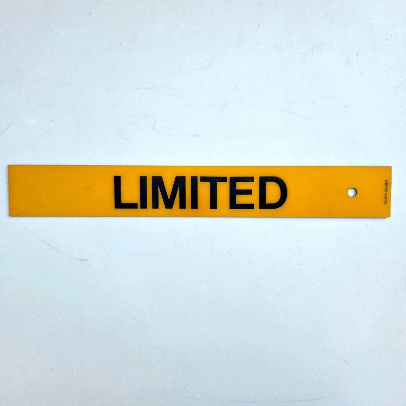 Retired Vintage Septa Sign Local Limited Double Sided Railroad Subway Train