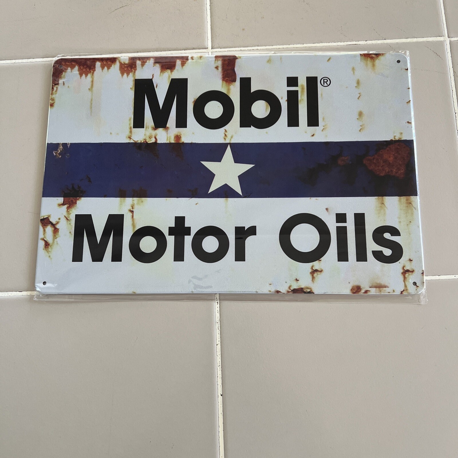 Mobil Motor Oils Vintage Sign
