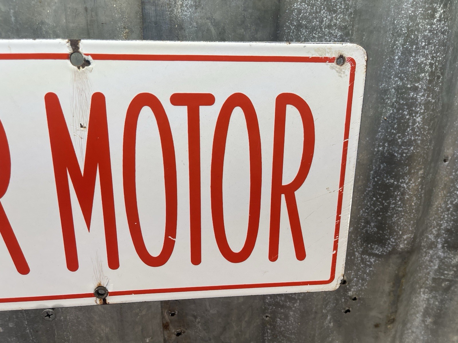 Vintage Union 76 Double Sided Porcelain NO SMOKING STOP YOUR MOTOR Sign 30×6