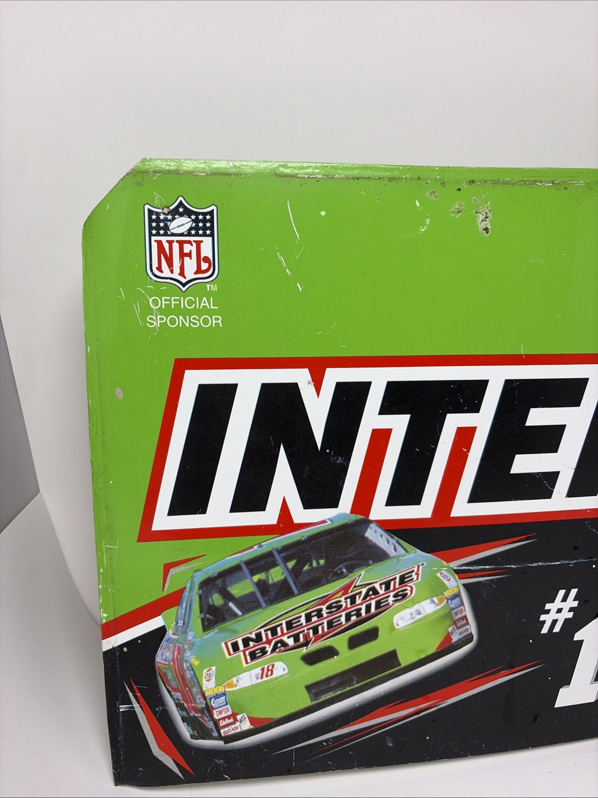 Interstate Batteries Metal Rack Topper Sign 23×12 Advertising Garage Mancave