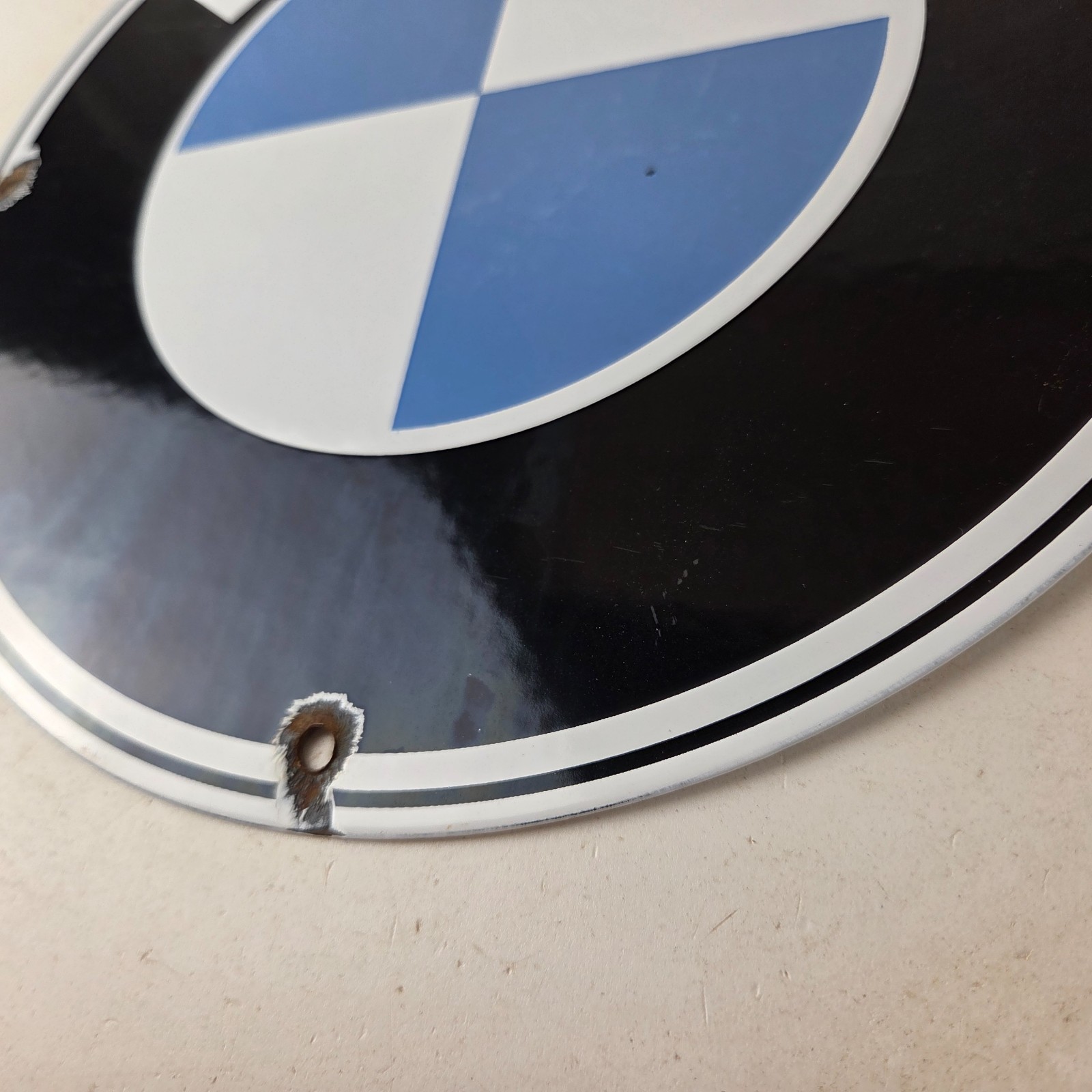 Vintage BMW Automobiles Sign – Porcelain International Garage Shop Gas Pump Sign