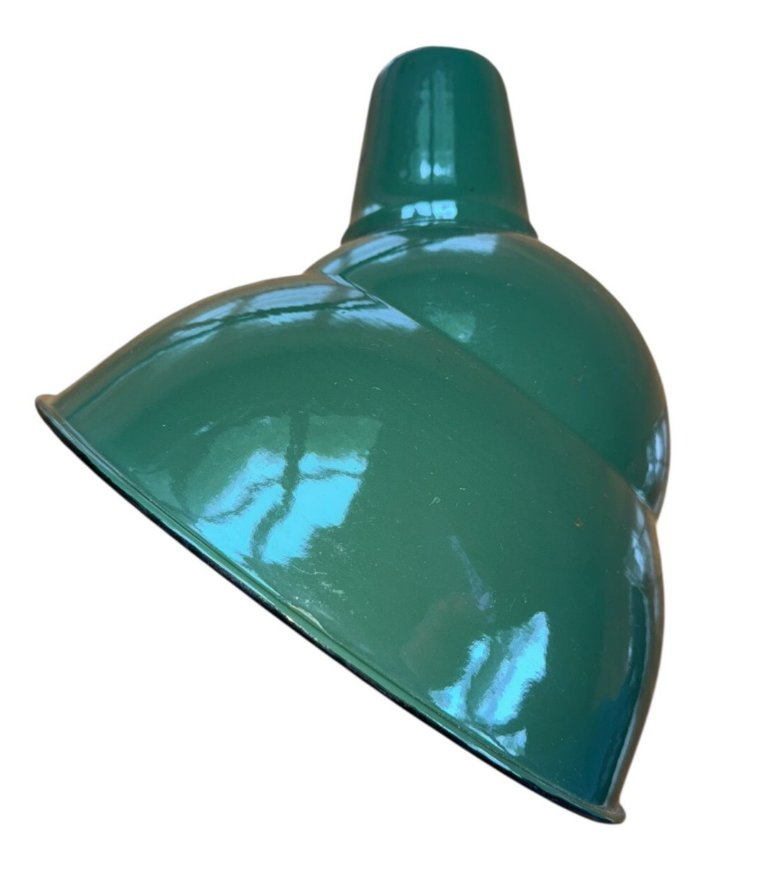 BIG Benjamin 12″ Gooseneck Sign Light 1930’s Green Porcelain Industrial Vintage