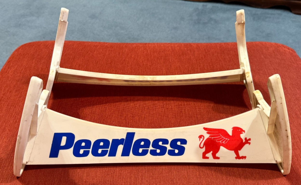 Vintage Rare Peerless Tire Shop Display Rack Sign Gas Oil Service Station