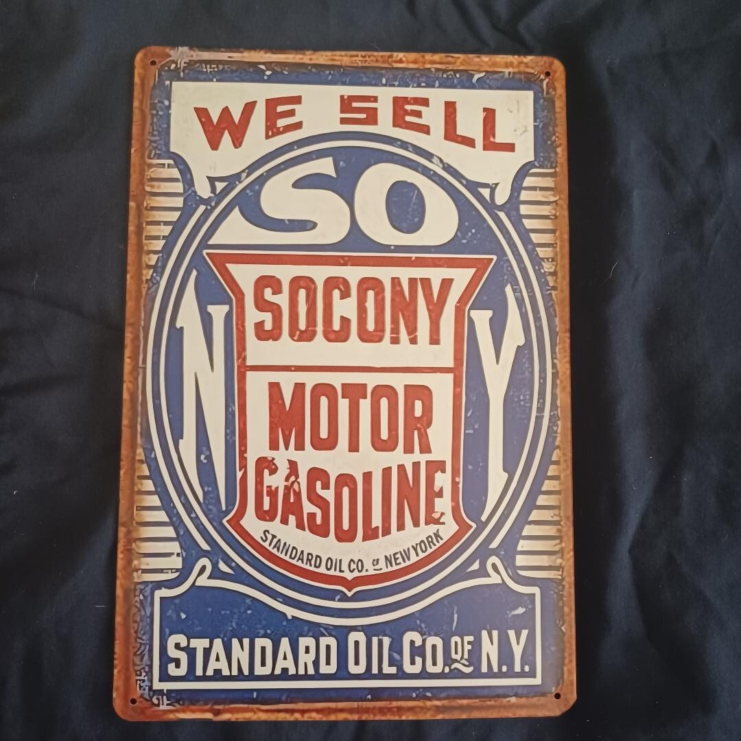 8″X12″ Metal Sign Wall Art Man Cave Garage Bar Gas Station Oil We Sell Socony
