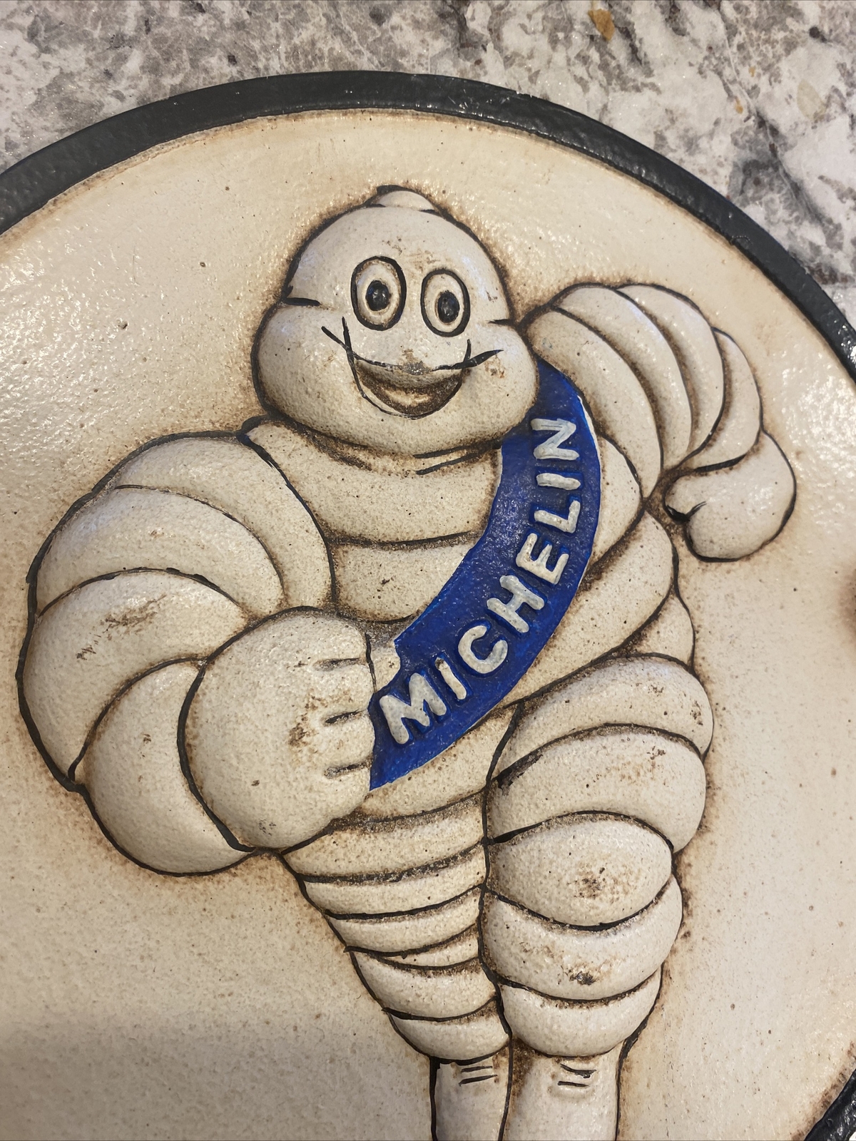 Michelin Tire Man Sign Plaque Metal Car Truck Auto Home Office Decor 3LB BLEMISH