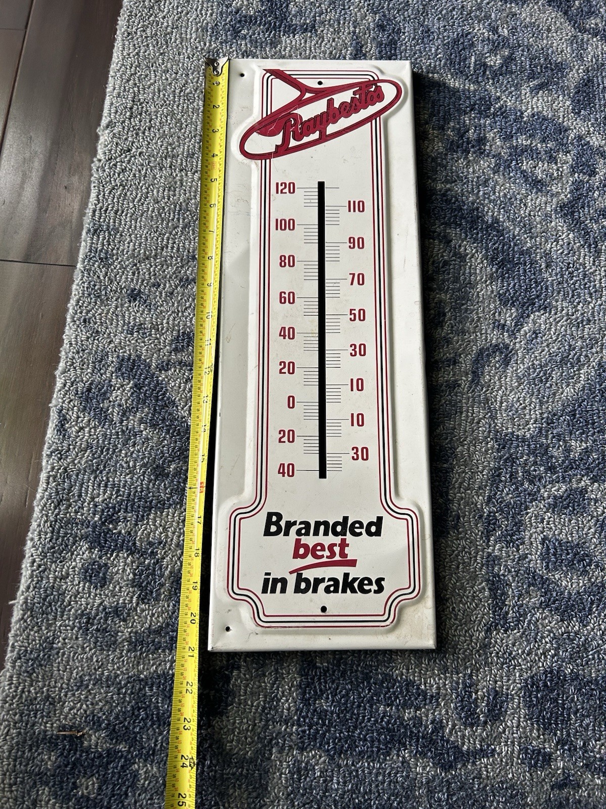 Raybestos Brakes Vintage Thermometer Sign 💥No Thermometer💥 Plate Sign Only
