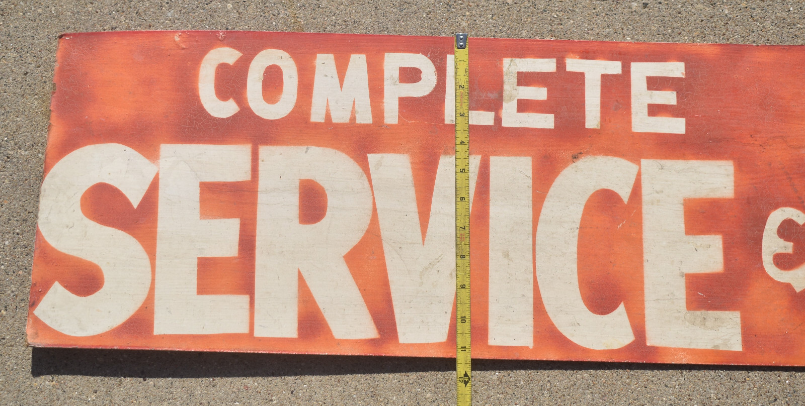 Vintage COMPLETE BRAKE SERVICE & REPAIR Masonite Advertising SIGN FROM BOONDOCKS
