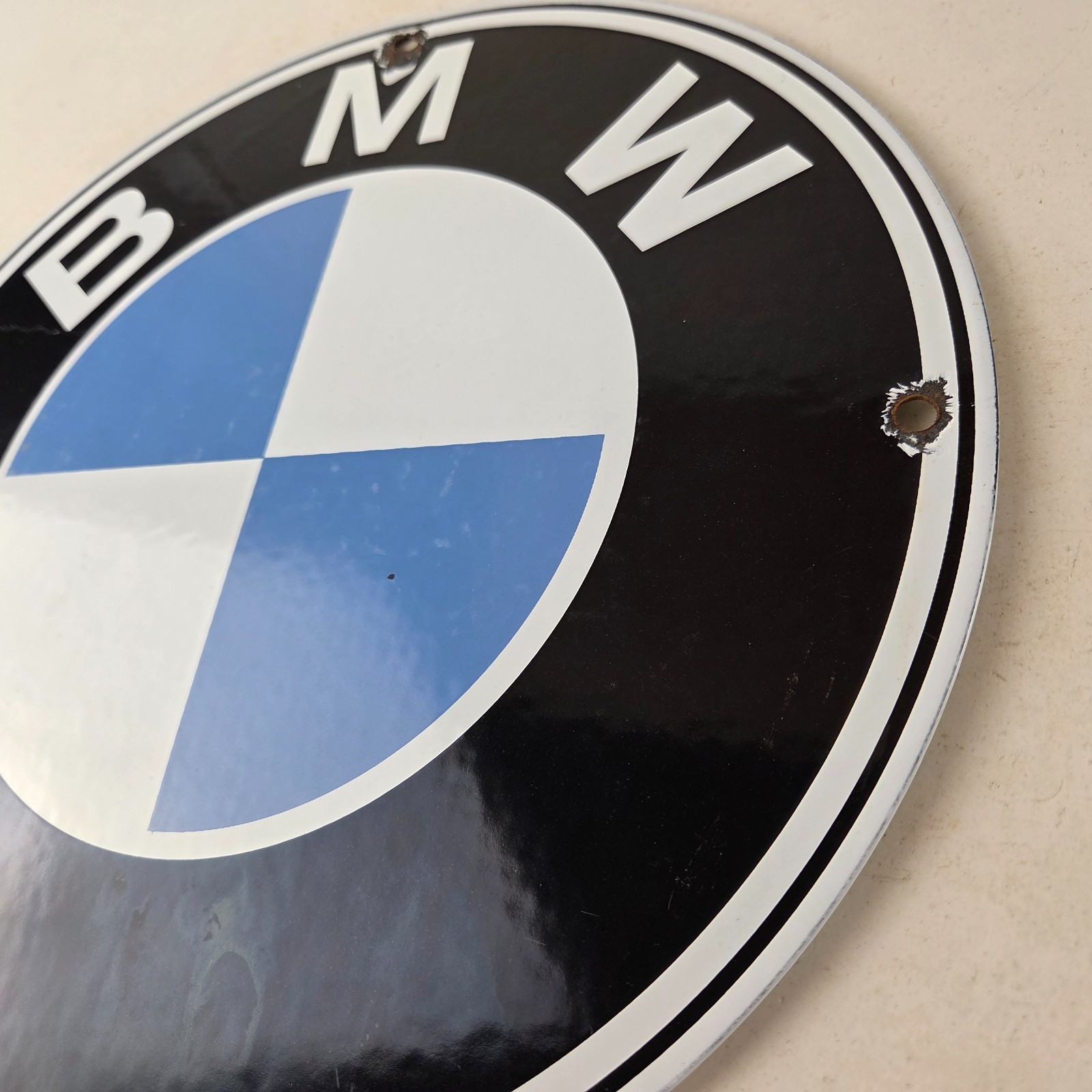 Vintage BMW Automobiles Sign – Porcelain International Garage Shop Gas Pump Sign